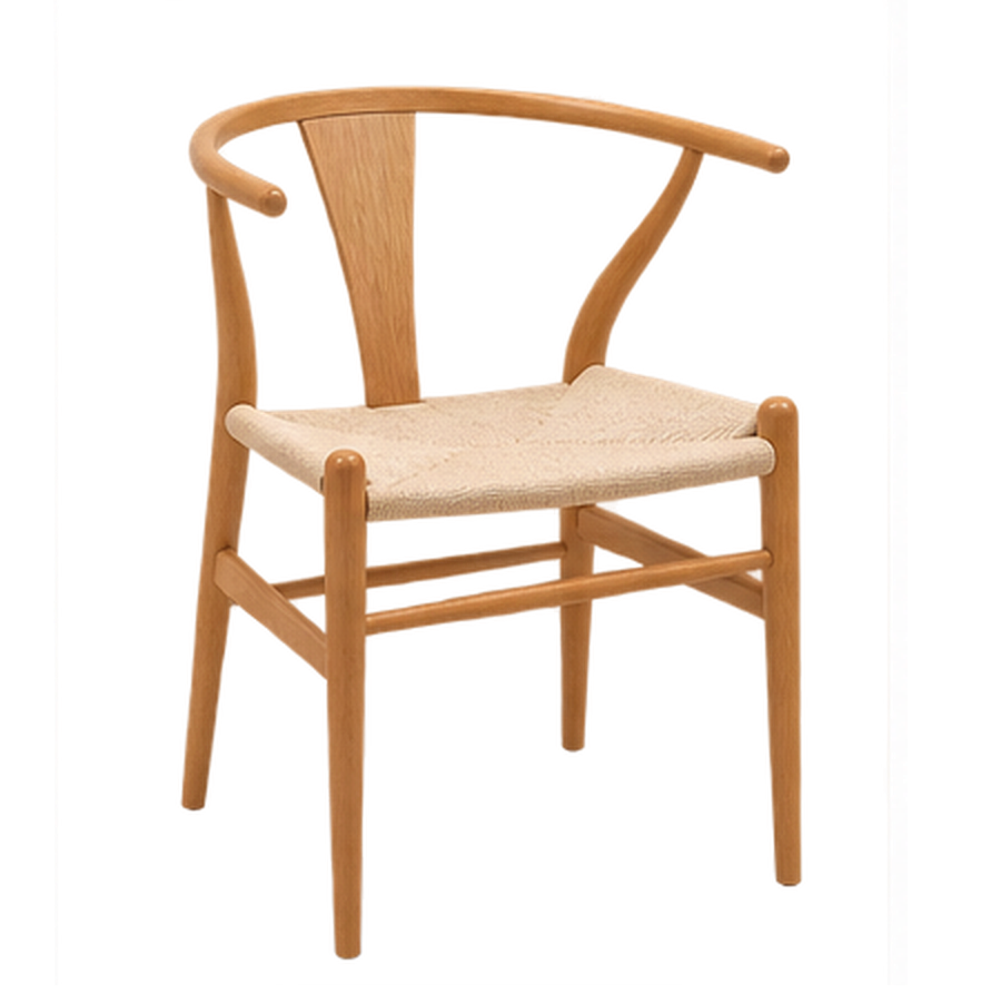 wooden wishbone chair 3d sketchup model preview