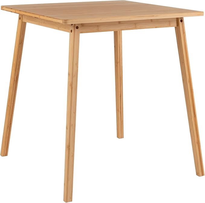 compact square bamboo dining table 3d sketchup model preview