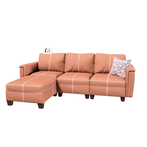 mid century modern sectional couches for living room 3d model sketchup preview