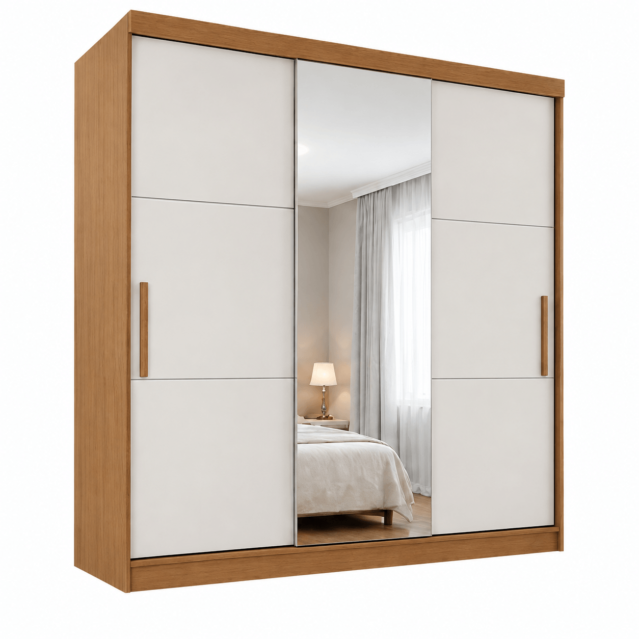 sliding mirrored wardrobe 3d model sketchup preview