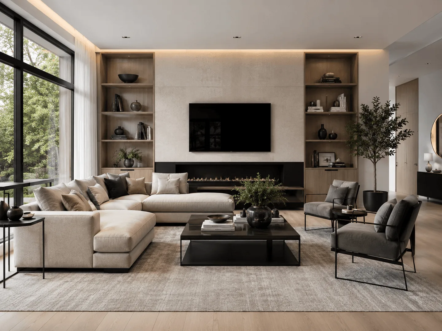 Contemporary interior furniture and decor style inspiration