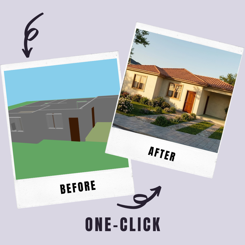 3D render styles preview